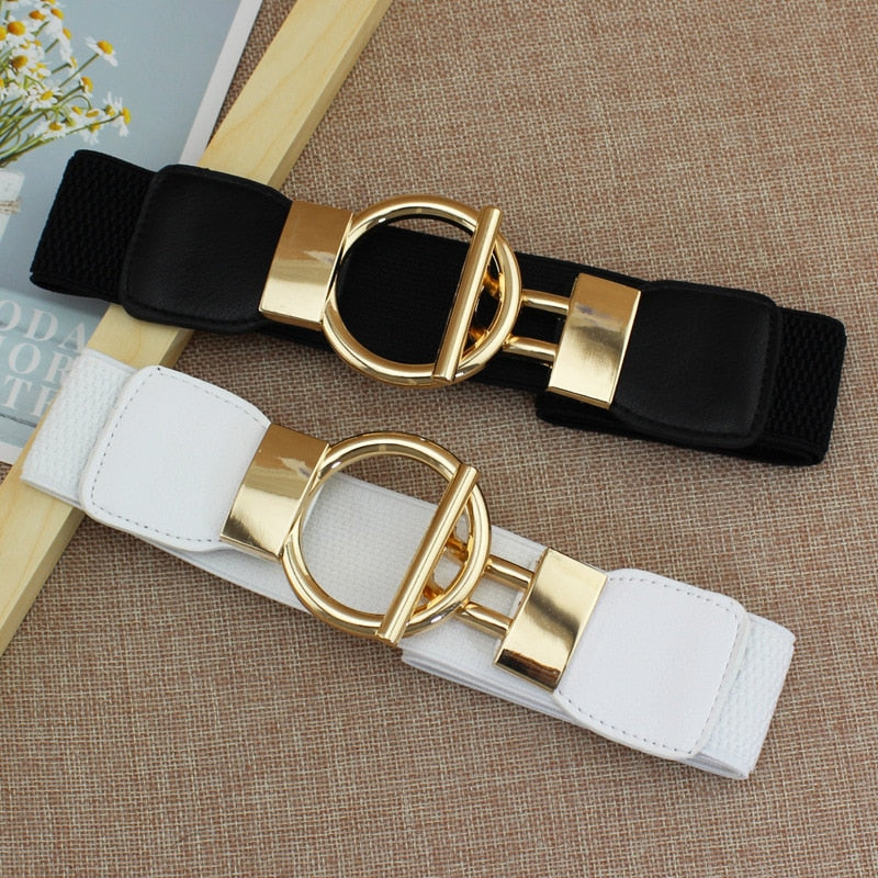 Women's Gold Button Belt For Dresses