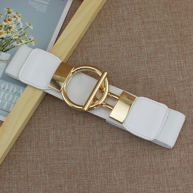 Women's Gold Button Belt For Dresses