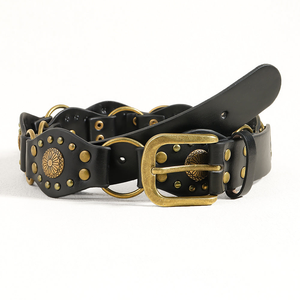 Vintage belts for men and women classic leather style