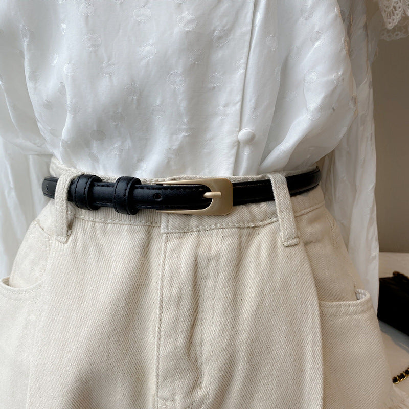 Women's Retro Thin Jeans Belt