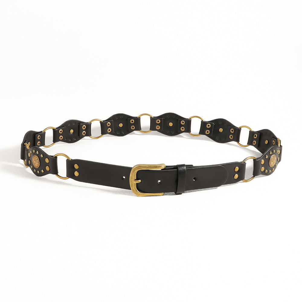 Vintage belts for men and women classic leather style