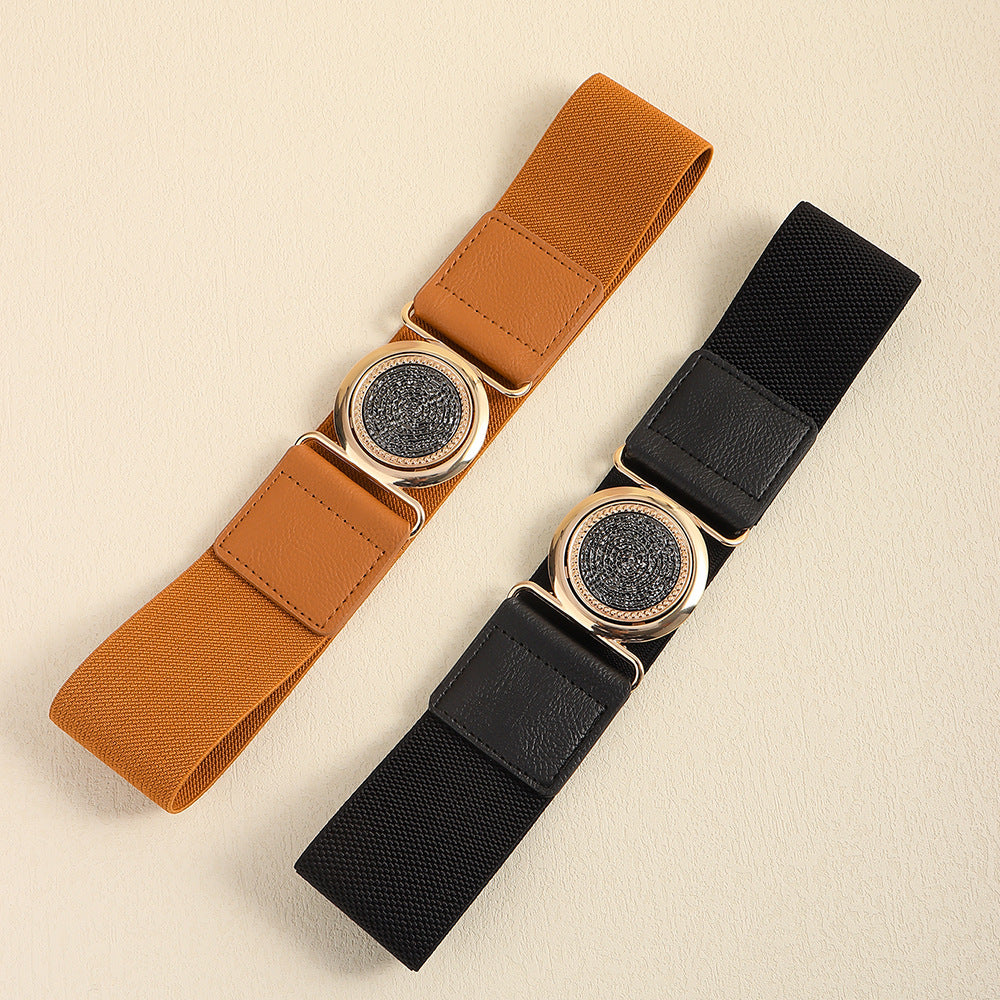 Women's Retro Elastic Belt – Easy-Matching Fashion Waist Belt