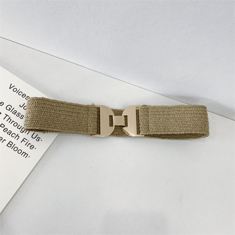 Gold Hook Buckle Belt with gold buckle