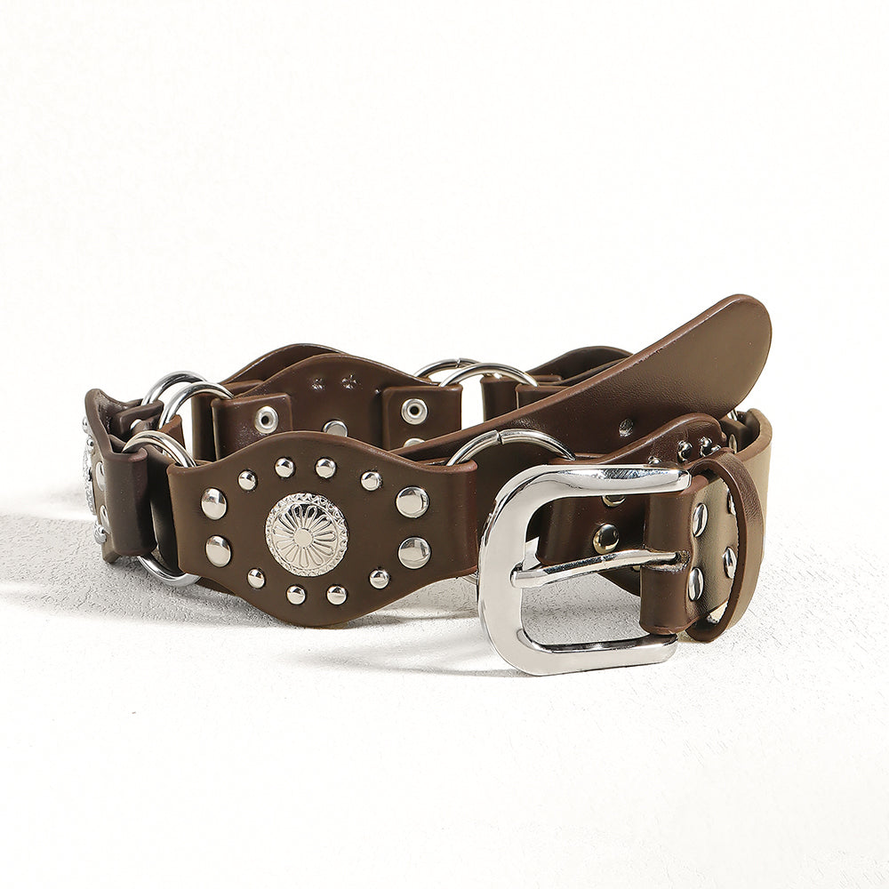Vintage belts for men and women classic leather style