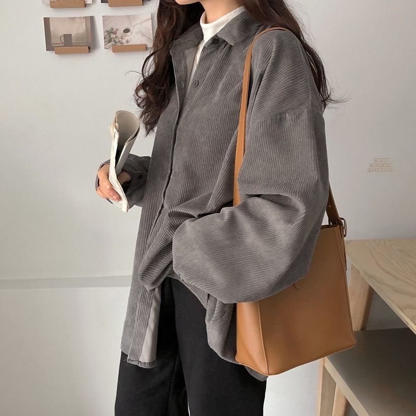 Korean-style Mid-length Batwing-sleeve Versatile Coat