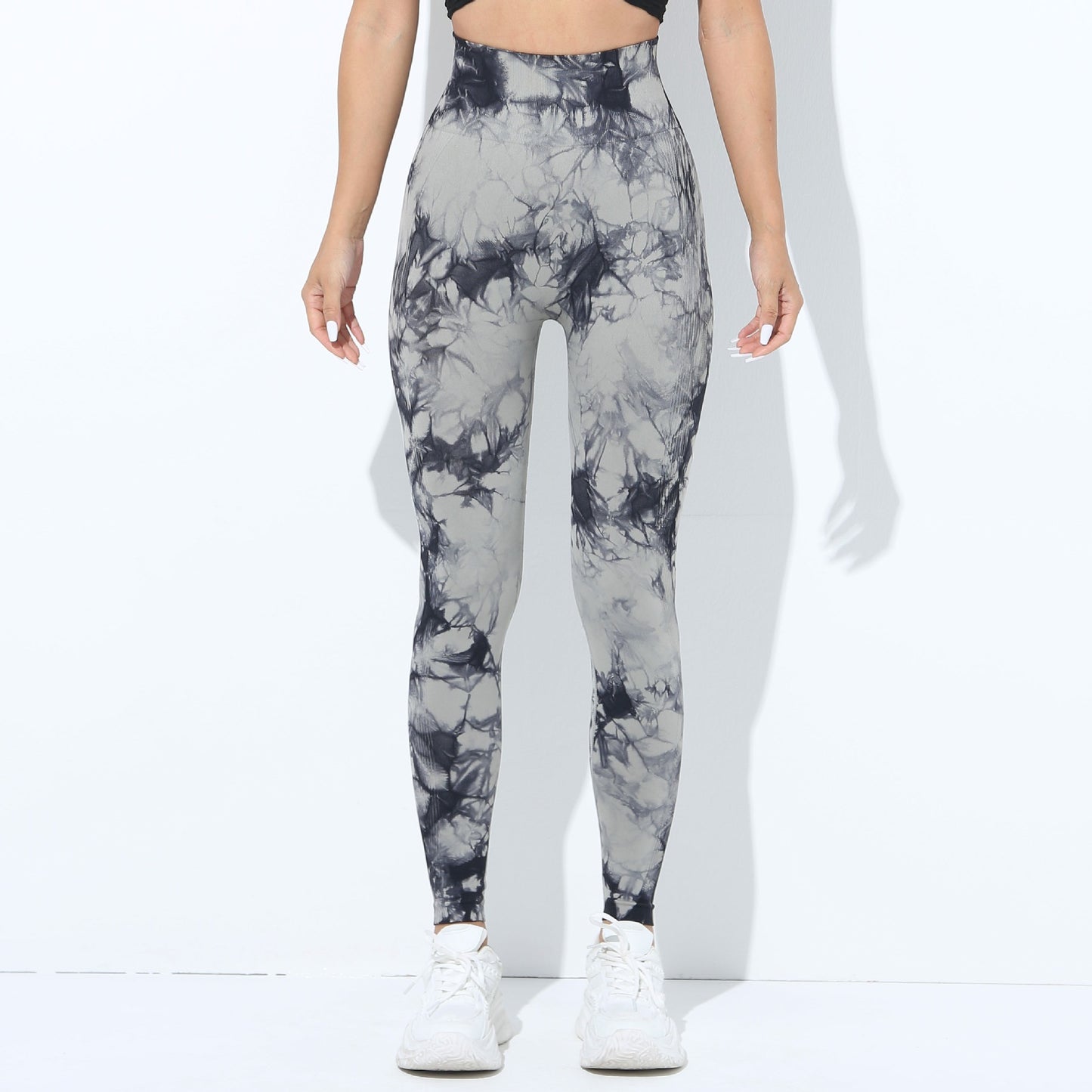 European And American-style Tie-dye Seamless Yoga Pants