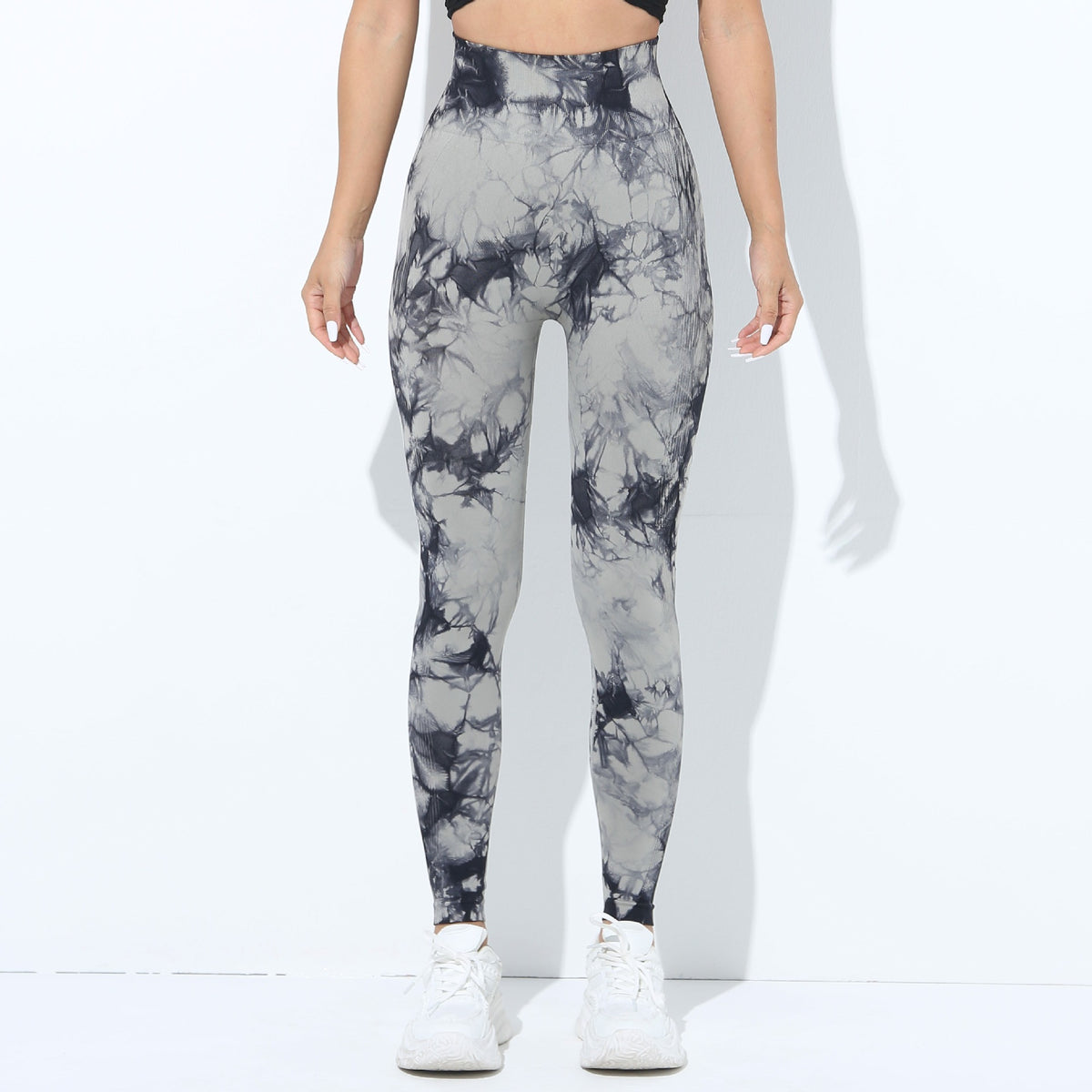 European And American-style Tie-dye Seamless Yoga Pants