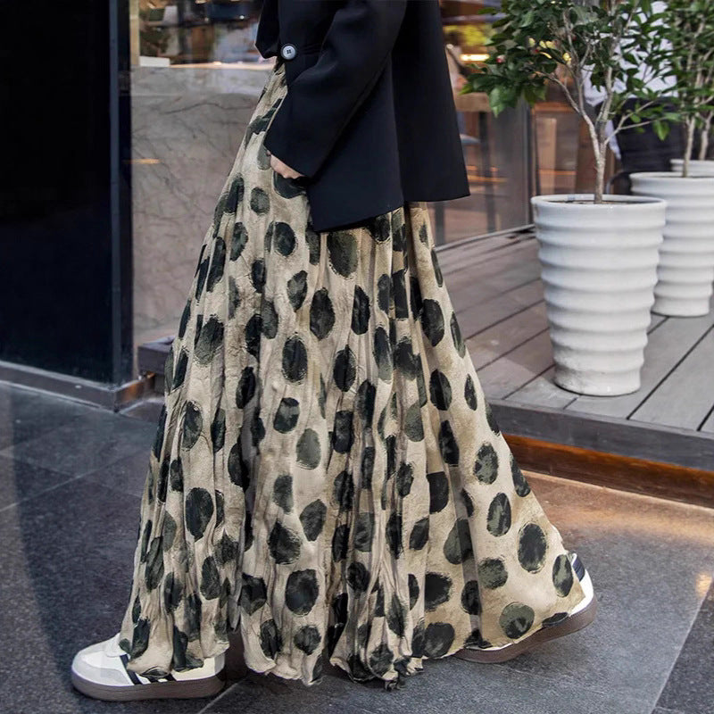 SpringSummer Retro Womens Printed Skirt