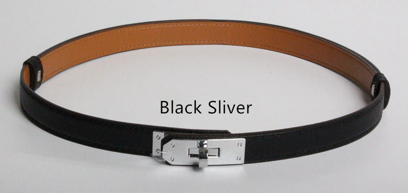 Women Real Leather Belt golden buckle fashion accessory