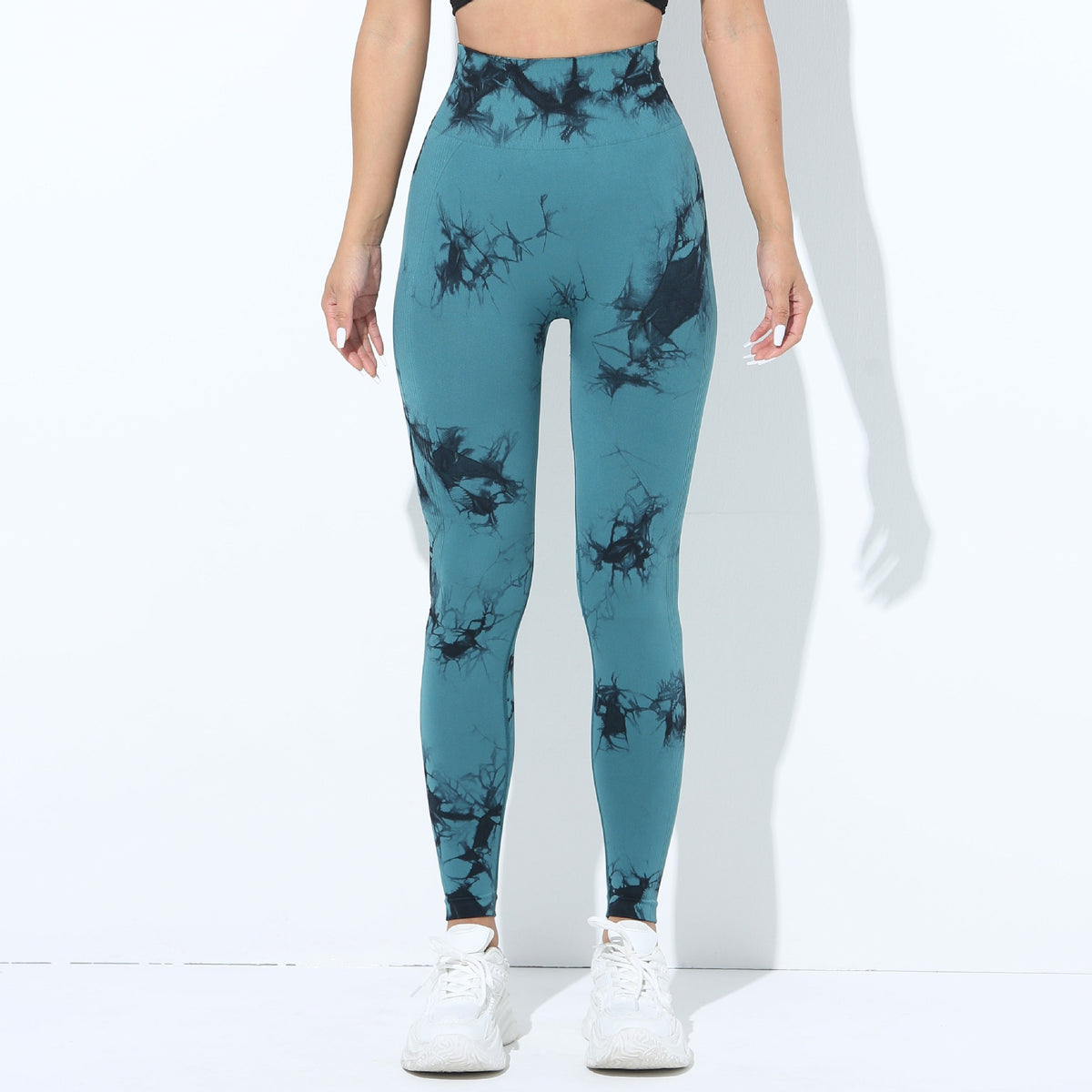 European And American-style Tie-dye Seamless Yoga Pants