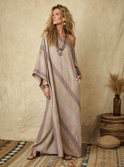 Cross-border 3D Digital-print Long Dress From Europe And The US