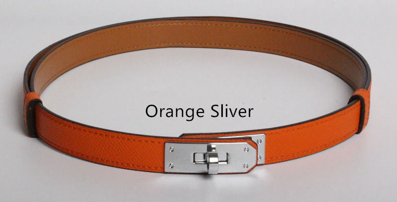 Women Real Leather Belt golden buckle fashion accessory