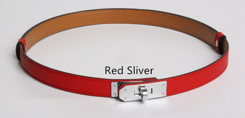 Women Real Leather Belt golden buckle fashion accessory