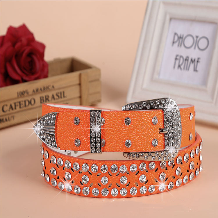 Ladies Fashion Belt with decorative buckle