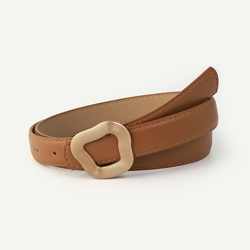 Women's Fashion Geometric Press Buckle