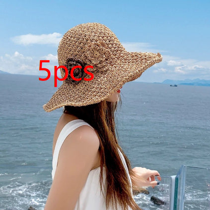 Lace Straw Sun Hat For Women