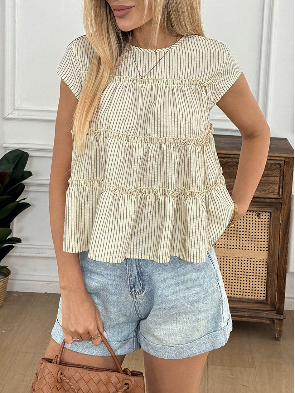 Casual Crew-Neck T-Shirt Fashion Women