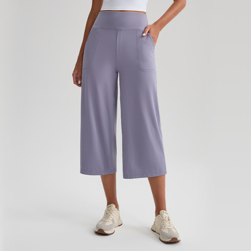 New Comfortable Loose-fit Yoga Capri Pants For Women