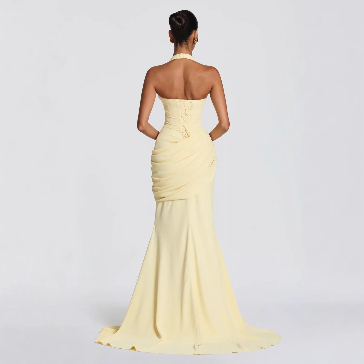 Womens Fashion New Arrival Elegant, Backless, Waist-cinching Dress