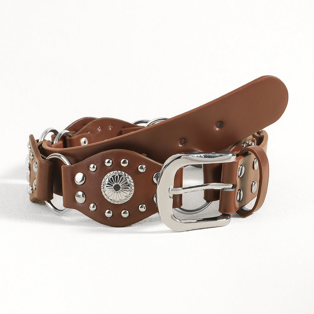 Vintage belts for men and women classic leather style