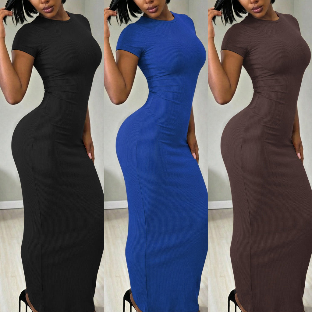 Feminine Tight-Fitting Long Fashionable Casual Dress
