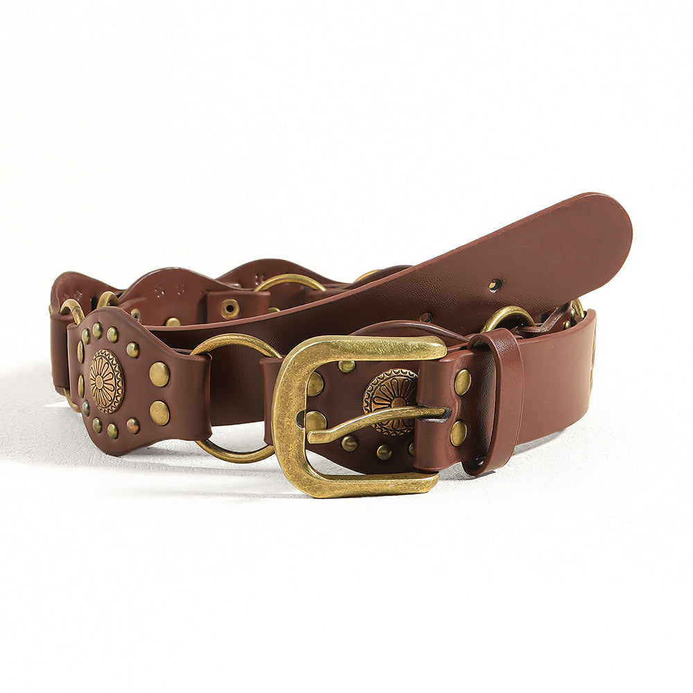Vintage belts for men and women classic leather style