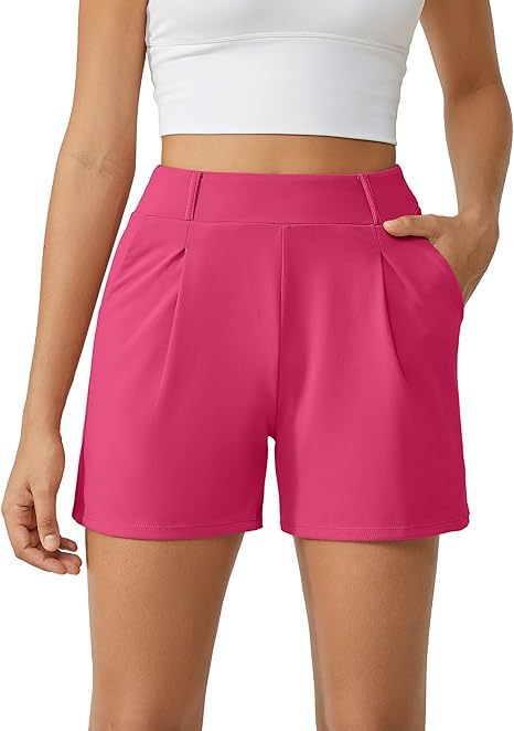Stylish High-waisted Casual Versatile Womens Summer Fitness Shorts With Pockets