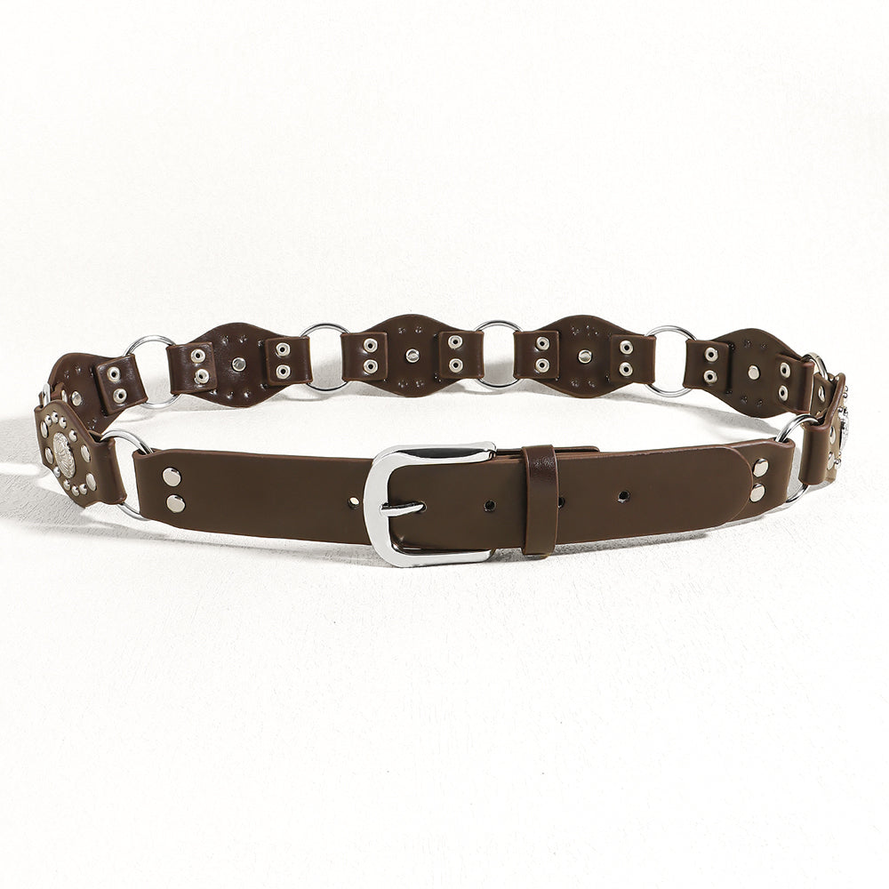 Vintage belts for men and women classic leather style