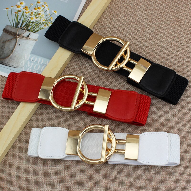 Women's Gold Button Belt For Dresses