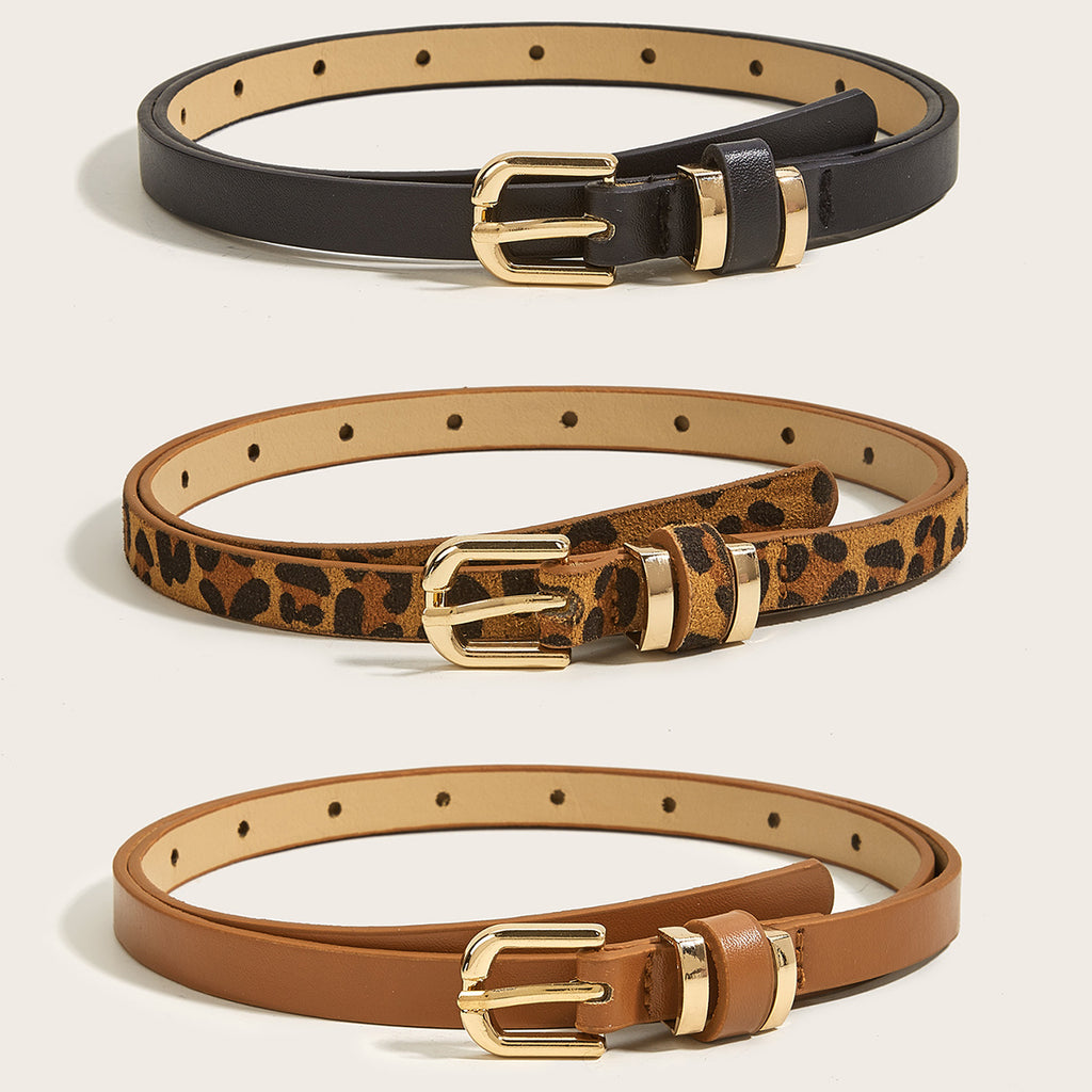 Retro Thin Small Belt with Pin Buckle