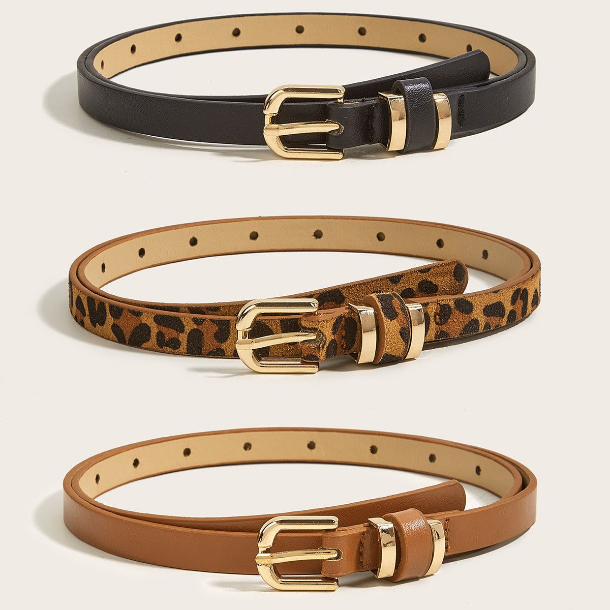 Retro Thin Small Belt with Pin Buckle