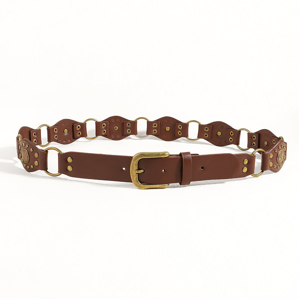 Vintage belts for men and women classic leather style