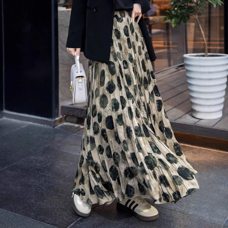 SpringSummer Retro Womens Printed Skirt