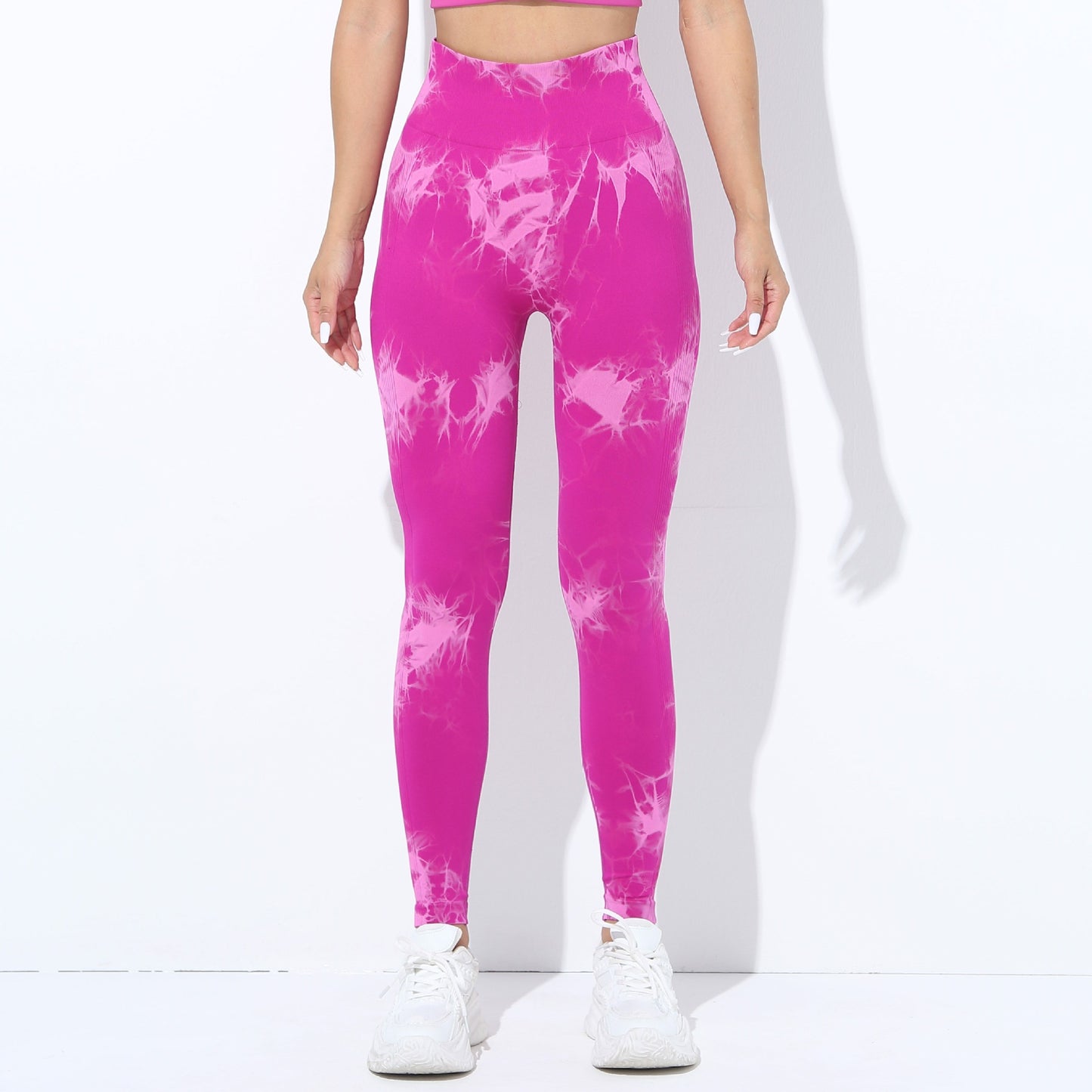 European And American-style Tie-dye Seamless Yoga Pants