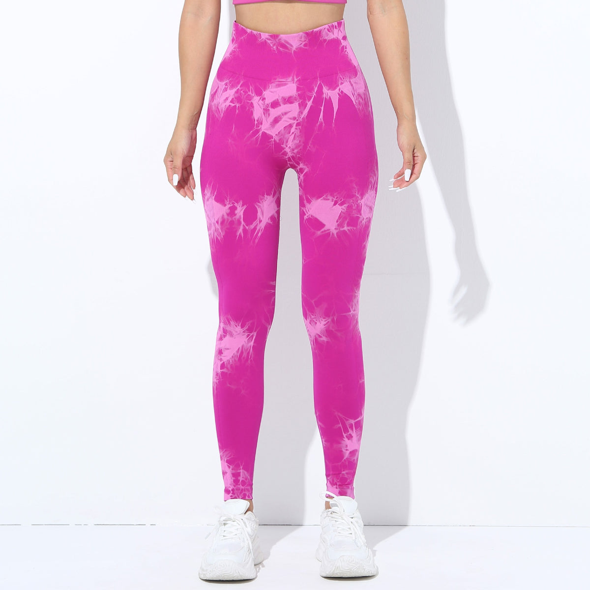 European And American-style Tie-dye Seamless Yoga Pants