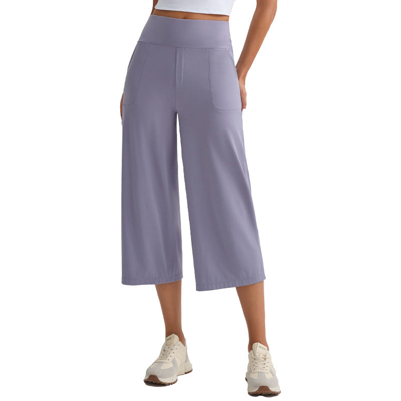 New Comfortable Loose-fit Yoga Capri Pants For Women