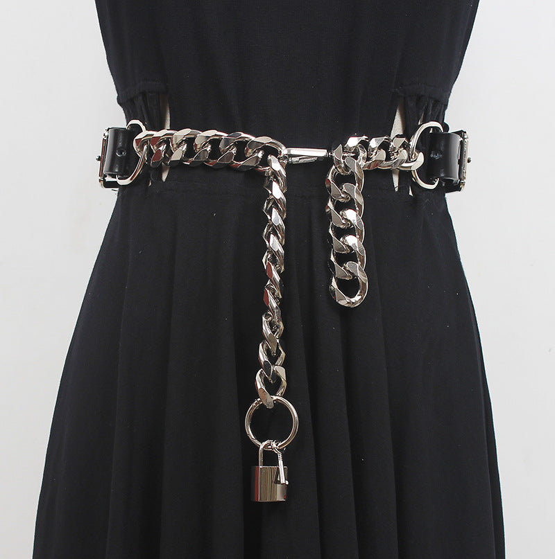 Designer Metal Leather Chain Fashion Accessory