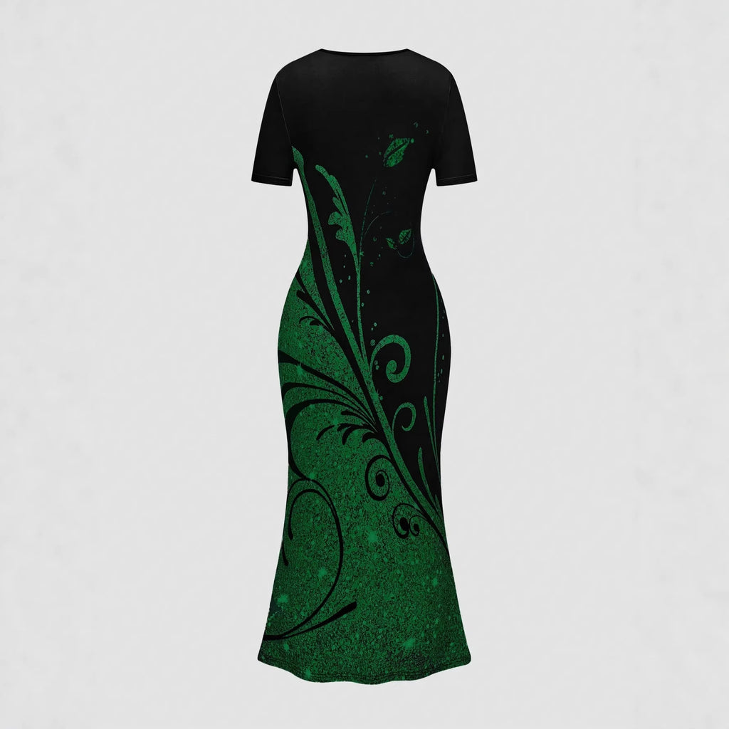 Fashionable And Comfortable Short-sleeve Sheath Dress