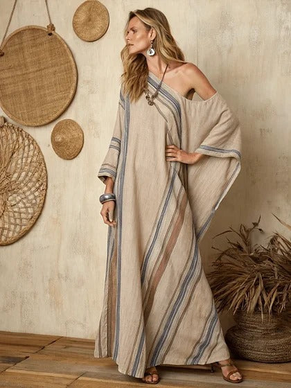 Cross-border 3D Digital-print Long Dress From Europe And The US