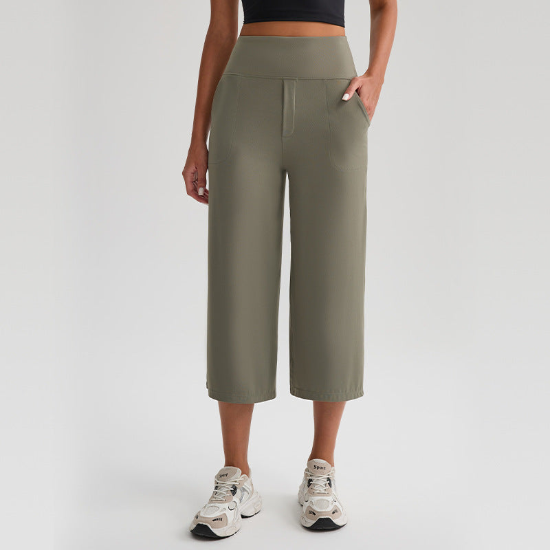 New Comfortable Loose-fit Yoga Capri Pants For Women