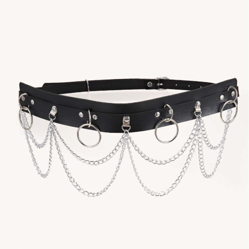 Double Layer Chain Belt for Women