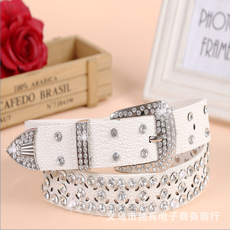 Ladies Fashion Belt with decorative buckle
