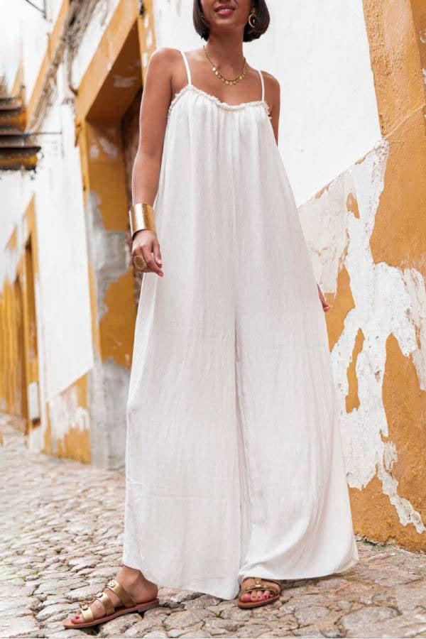 Women's Plus-Size Resort-Style Wide-Leg Cutout Pants