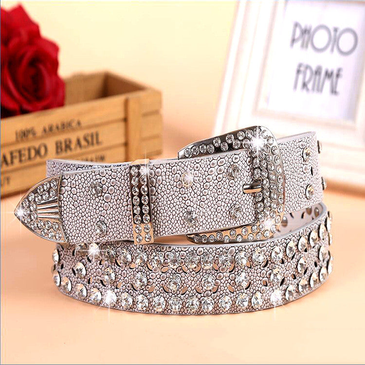 Ladies Fashion Belt with decorative buckle