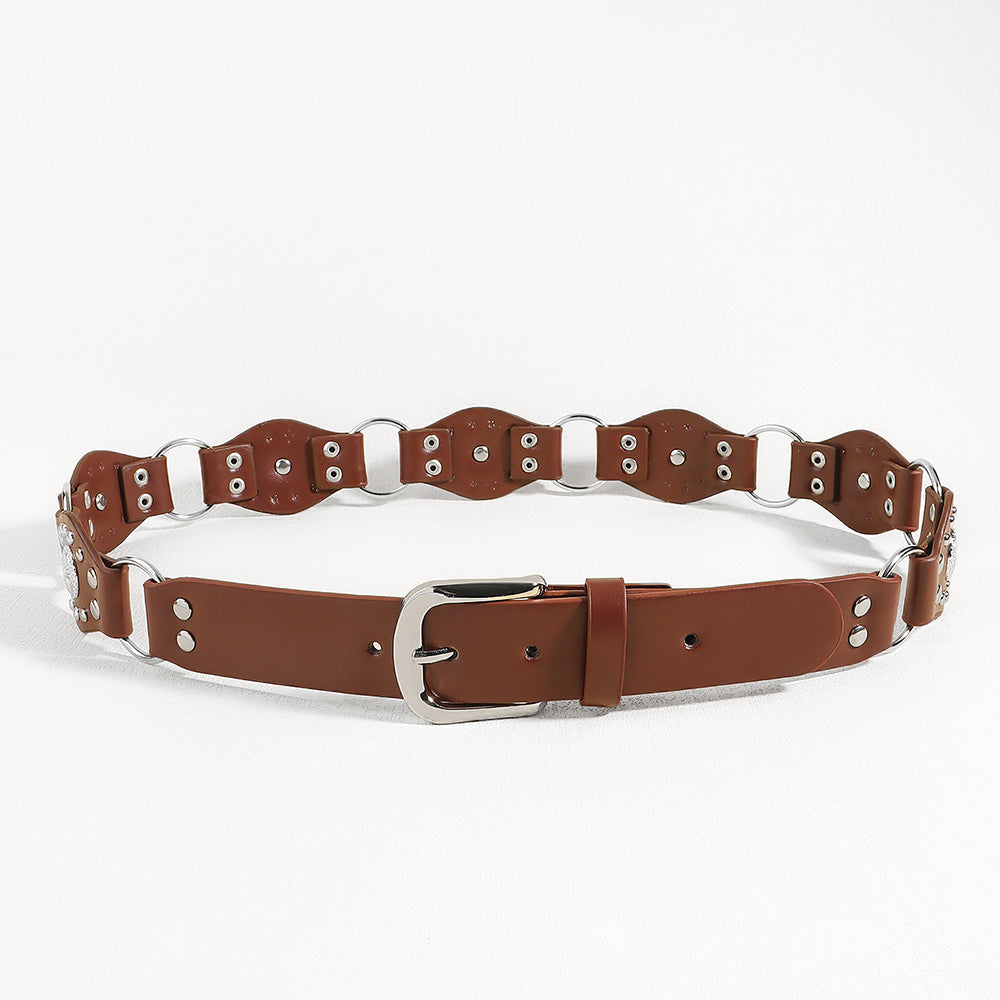 Vintage belts for men and women classic leather style