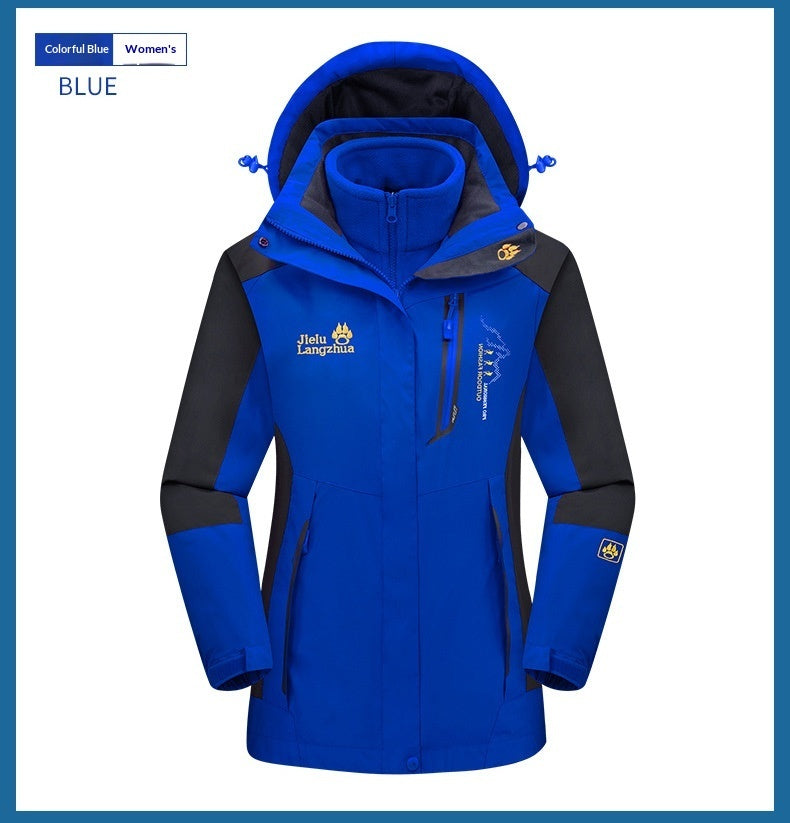 Autumn Winter Outdoor Fleece Lined Coats For Men And Women