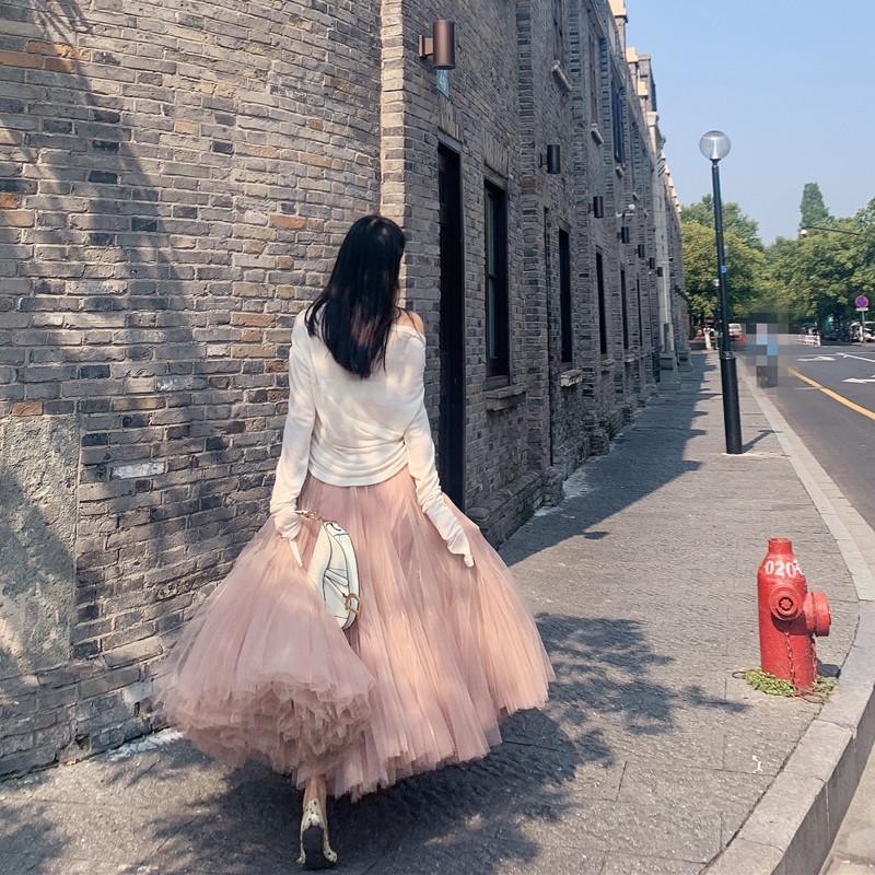 Womens Mid-length Fluffy Casual Princess Dress