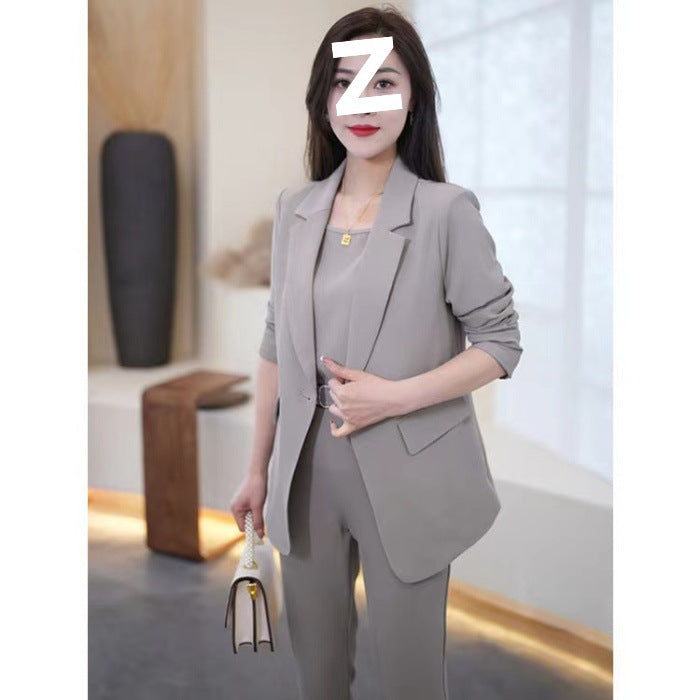 Casual Fashion Women's Three-Piece Suit Jacket Set