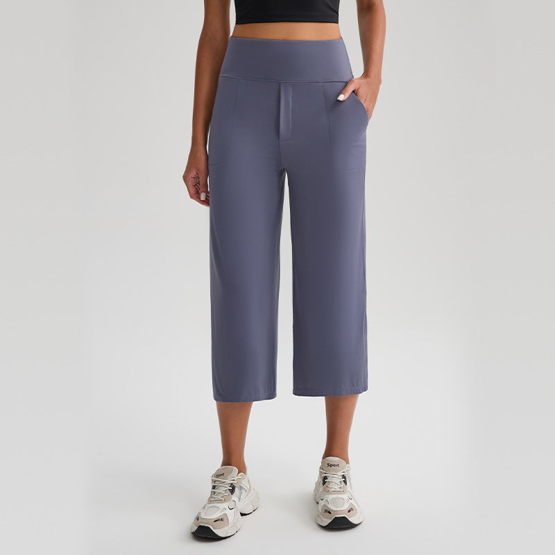 New Comfortable Loose-fit Yoga Capri Pants For Women