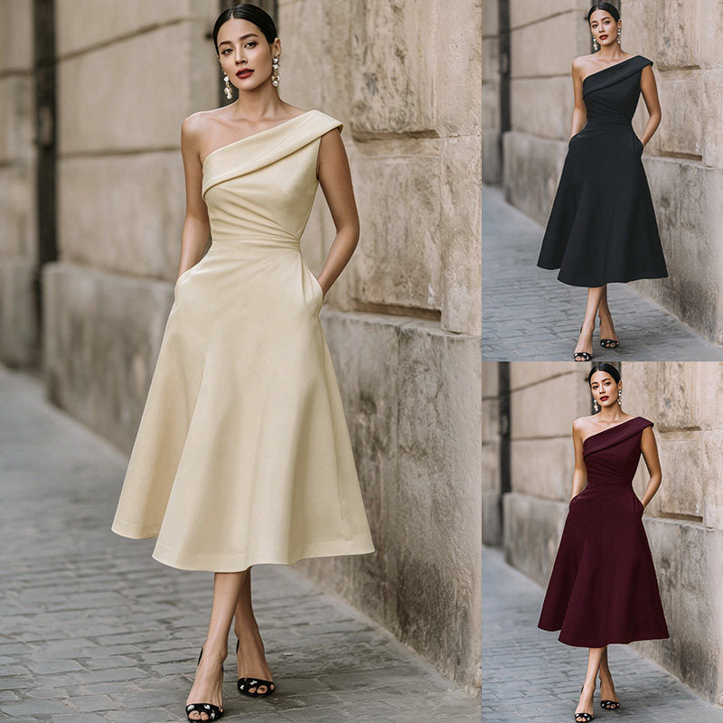 Sexy Off Shoulder Large Swing Women's Dress